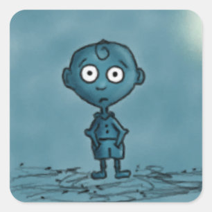 Pegatina Cuadrada Pegatinas Blue Boy