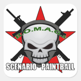 PEGATINA CUADRADA PEGATINAS BOMAGS