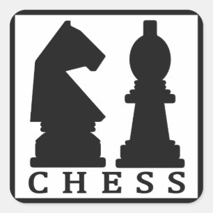 PEGATINA CUADRADA PEGATINAS CHESS