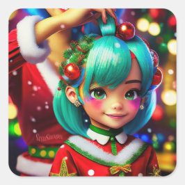 Pegatina Cuadrada Pegatinas clásicos