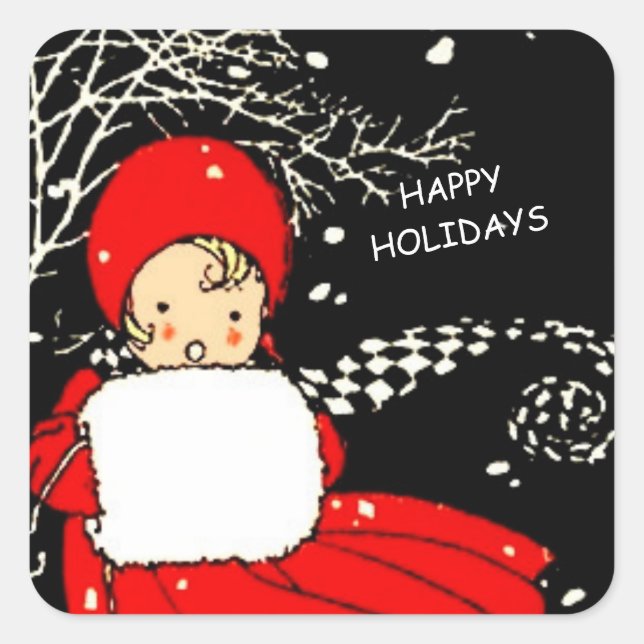 Pegatina Cuadrada Pegatinas cuadrados (Anverso)