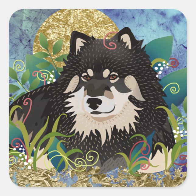 Pegatina Cuadrada PEGATINAS cuadrados LAPPY BLISS (Anverso)