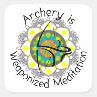 Pegatina Cuadrada Pegatinas cuadrados para fundas de arco