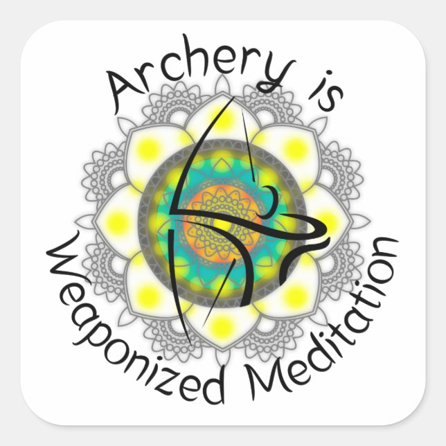 Pegatina Cuadrada Pegatinas cuadrados para fundas de arco (Anverso)