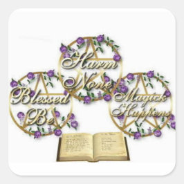 Pegatina Cuadrada Pegatinas: Daño a ninguno