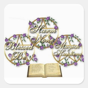 Pegatina Cuadrada Pegatinas: Daño a ninguno