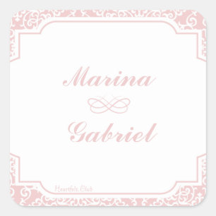 Pegatina Cuadrada Pegatinas de amor verdaderos