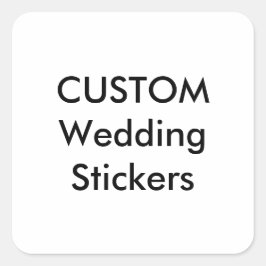 Pegatina Cuadrada Pegatinas de boda personalizados 1.5" SQUARE GLOSS