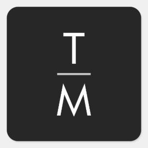 Pegatina Cuadrada Pegatinas de bodas