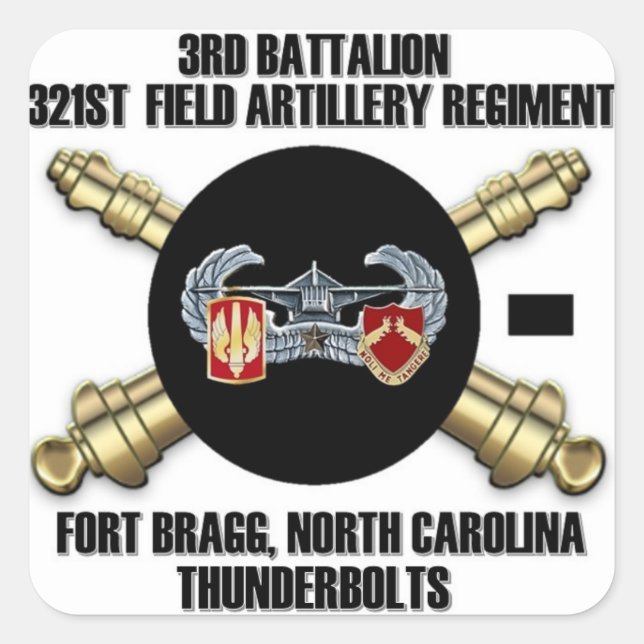 Pegatina Cuadrada pegatinas de Cannonball de 3 a 321 FAR (Anverso)