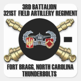 Pegatina Cuadrada pegatinas de Cannonball de 3 a 321 FAR