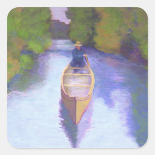 Pegatina Cuadrada Pegatinas de Canoe
