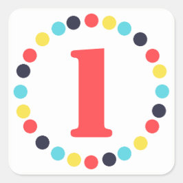 Pegatina Cuadrada Pegatinas de Carnaval {cuadrado}