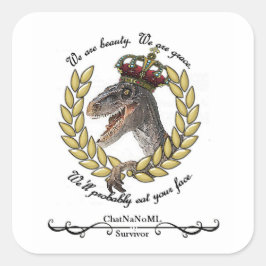 Pegatina Cuadrada Pegatinas de ChatNaNoML