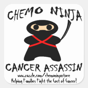 Pegatina Cuadrada ¡Pegatinas de Chemo Ninja!