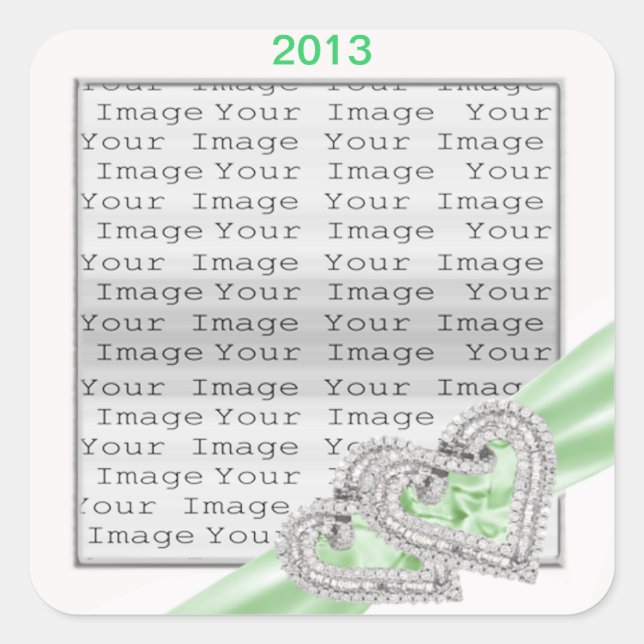 Pegatina Cuadrada Pegatinas de Cinta Clínica de personalizados (Anverso)