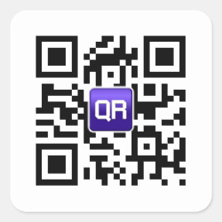 Pegatina Cuadrada Pegatinas de código QR personalizado