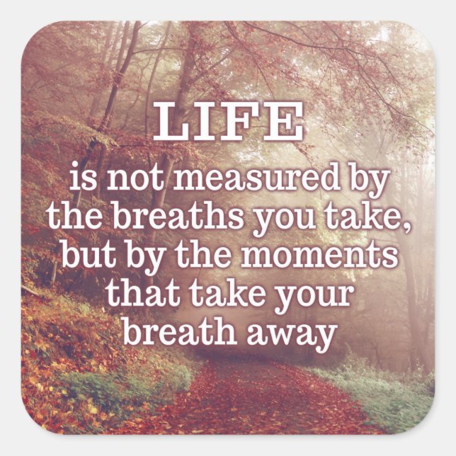 Pegatina Cuadrada Pegatinas de Cotizaciones de Vida (Anverso)