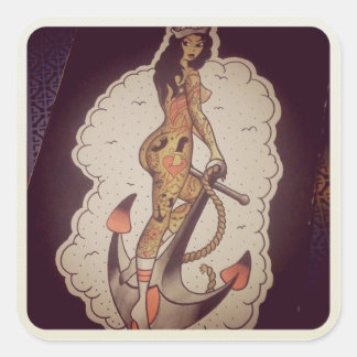 Pegatina Cuadrada Pegatinas de CZA