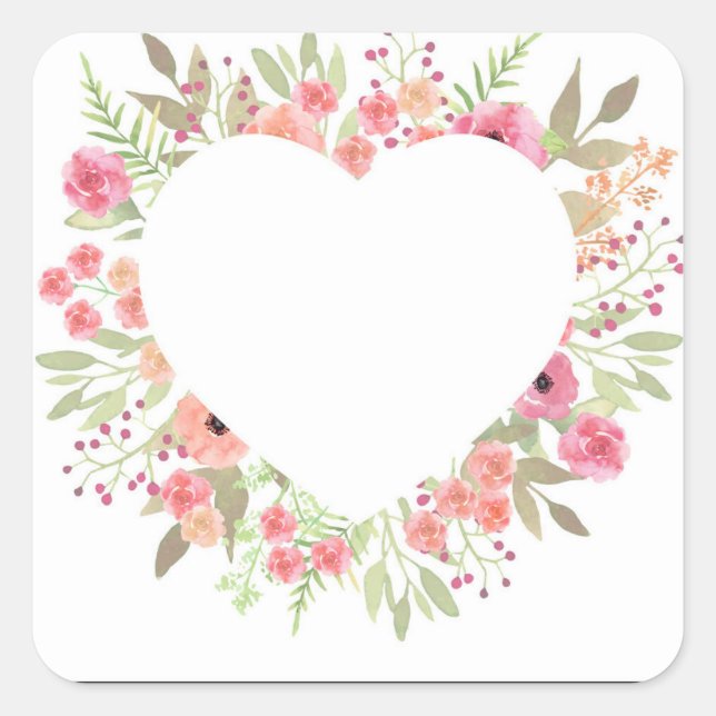 Pegatina Cuadrada Pegatinas de diseño de lujo (Anverso)