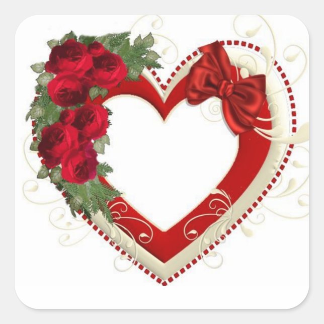 Pegatina Cuadrada Pegatinas de diseño de lujo (Anverso)