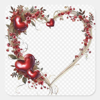 Pegatina Cuadrada Pegatinas de diseño de lujo