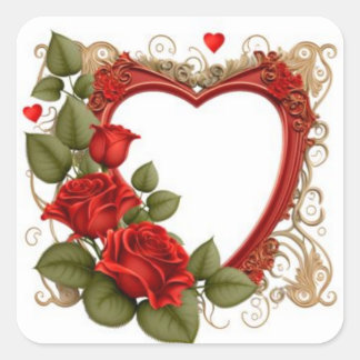 Pegatina Cuadrada Pegatinas de diseño de lujo