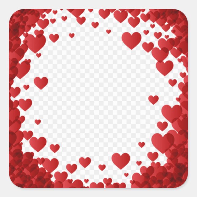 Pegatina Cuadrada Pegatinas de diseño de lujo (Anverso)