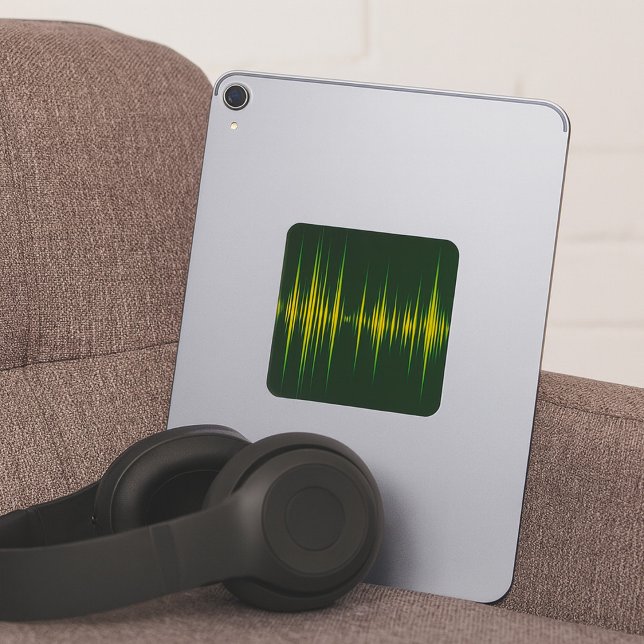 Pegatina Cuadrada Pegatinas de ecualizador gráfico (Subido por el creador)