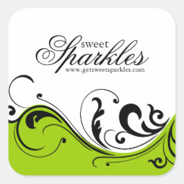 Pegatina Cuadrada Pegatinas de empaquetado de desplazamiento con est