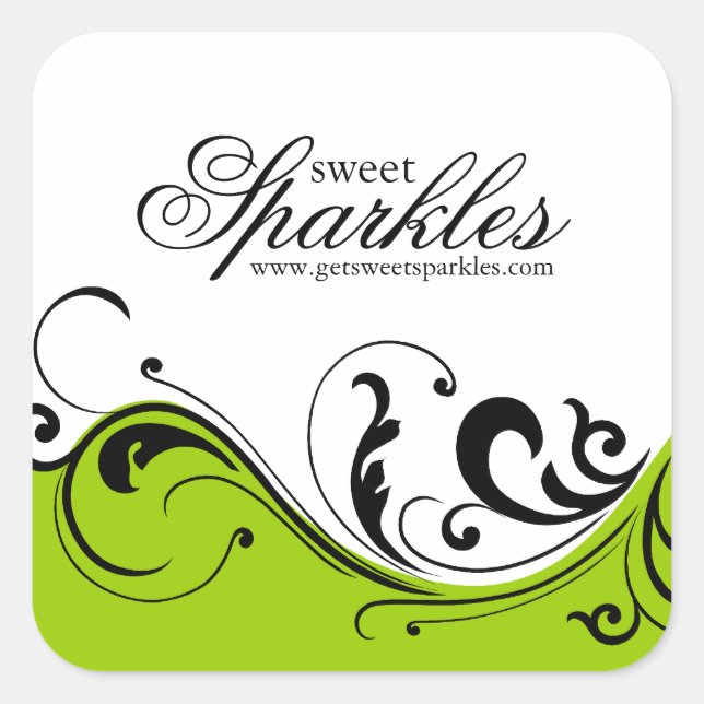 Pegatina Cuadrada Pegatinas de empaquetado de desplazamiento con est (Anverso)