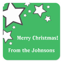 Pegatinas de etiquetas de regalo de estrella