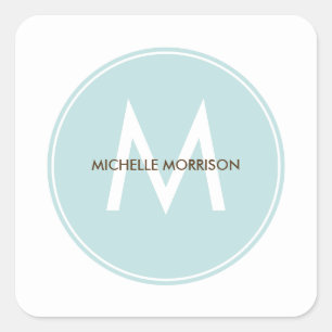 Pegatina Cuadrada Pegatinas de etiquetas de regalo de Moda circular 