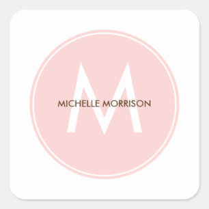 Pegatina Cuadrada Pegatinas de etiquetas de regalo de Moda circular 