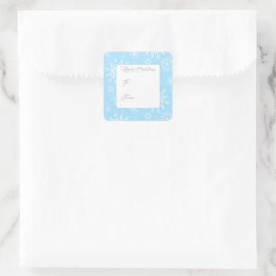 Pegatina Cuadrada Pegatinas de etiquetas de regalo de vacaciones