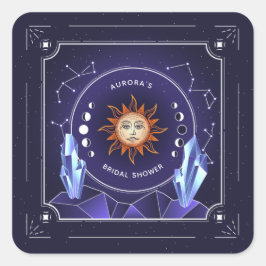 Pegatina Cuadrada Pegatinas de eventos Mystic Sun
