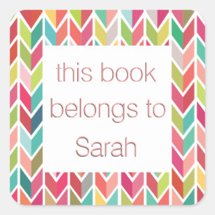 Pegatina Cuadrada Pegatinas de Ex Libris