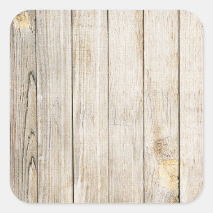 Pegatina Cuadrada Pegatinas de Faux Wood Grain