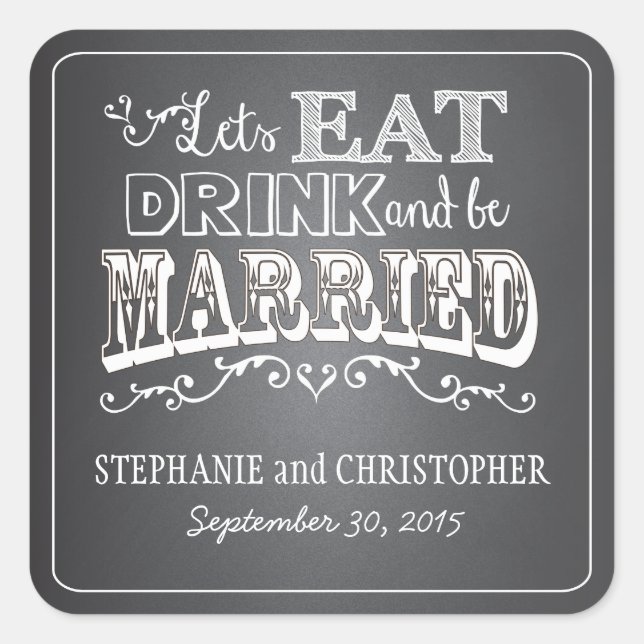 Pegatina Cuadrada Pegatinas de favoritos personalizados con estilo d (Anverso)