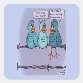 Pegatina Cuadrada Pegatinas de Flying Coach Square