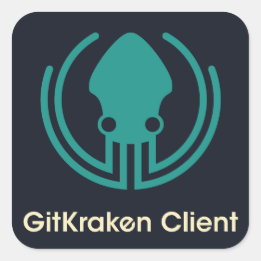 Pegatina Cuadrada Pegatinas de GitKraken