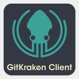 Pegatina Cuadrada Pegatinas de GitKraken