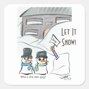 Pegatina Cuadrada Pegatinas de Guy Square