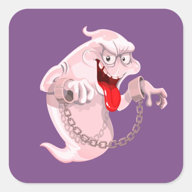 Pegatina Cuadrada Pegatinas de Halloween (Anverso)