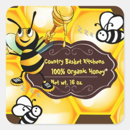 Pegatina Cuadrada Pegatinas de Honey Square