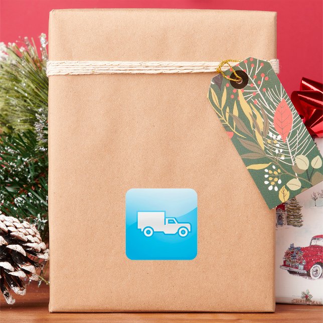 Pegatina Cuadrada Pegatinas de iconos de camiones (Subido por el creador)