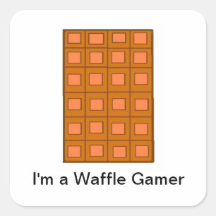 Pegatina Cuadrada pegatinas de "I'm A Waggle Gamer"