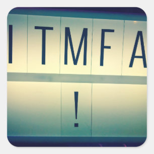 Pegatina Cuadrada PEGATINAS de ITMFA (Impeach...)