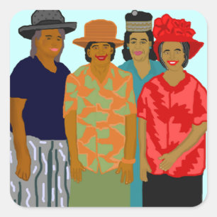 Pegatina Cuadrada Pegatinas de la Iglesia