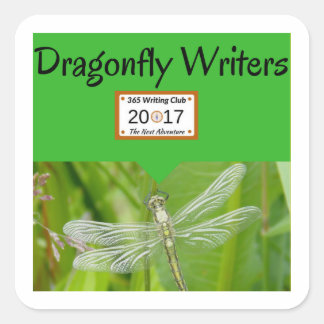 Pegatina Cuadrada ¡pegatinas de la libélula!